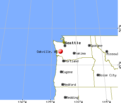 Oakville, Washington map