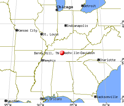 Berry Hill, Tennessee map