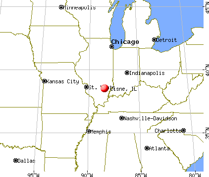 Cisne, Illinois map