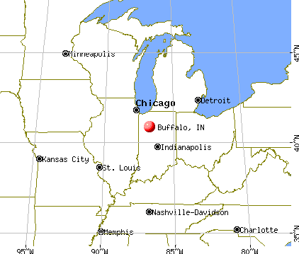 Buffalo, Indiana map