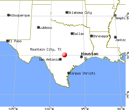 Mountain City, Texas map