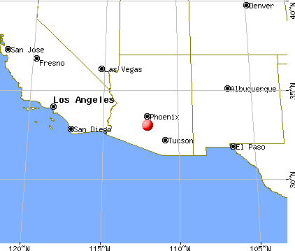 Ak-Chin Village, Arizona map