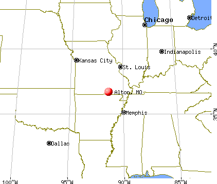 Alton, Missouri map