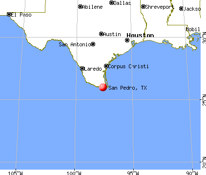 San Pedro, Texas map