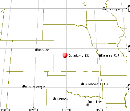 Quinter, Kansas map