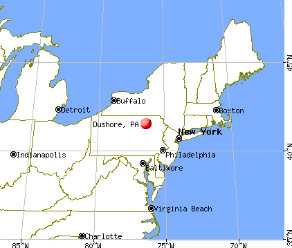 Dushore, Pennsylvania map