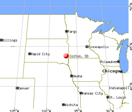 Colton, South Dakota map