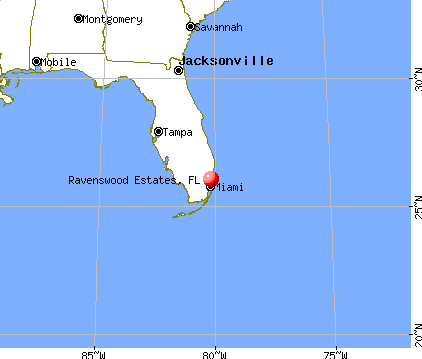 Ravenswood Estates, Florida map