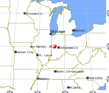 New Market, Indiana map