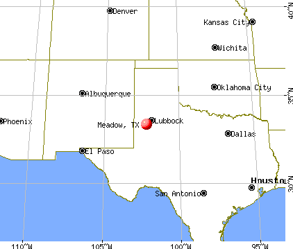 Meadow, Texas map