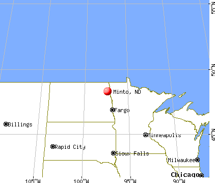 Minto, North Dakota map