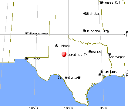 Loraine, Texas map