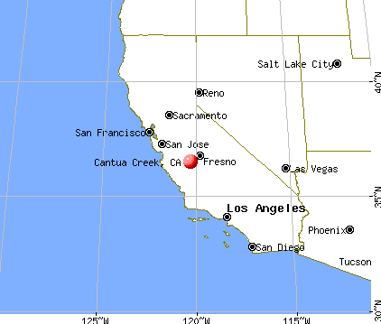 Cantua Creek, California map