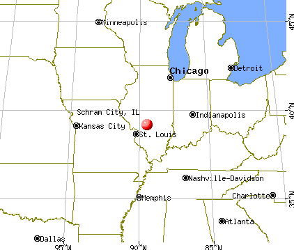Schram City, Illinois map
