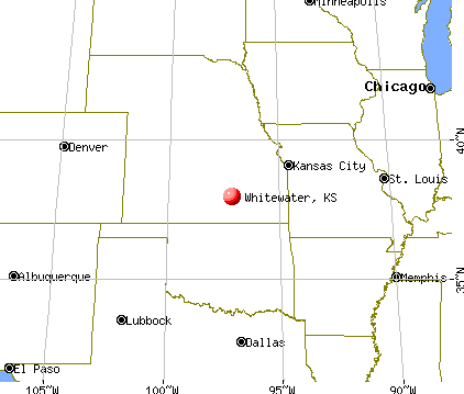 Whitewater, Kansas map