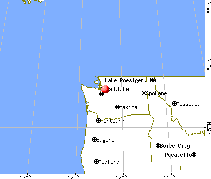 Lake Roesiger, Washington map