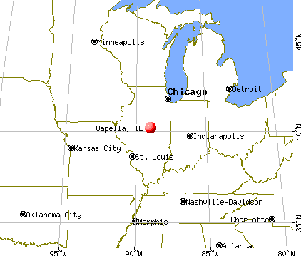 Wapella, Illinois map