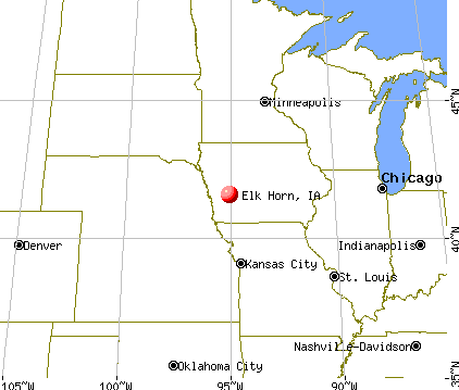 Elk Horn, Iowa map