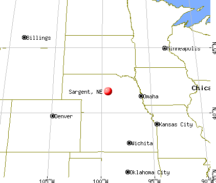 Sargent, Nebraska map