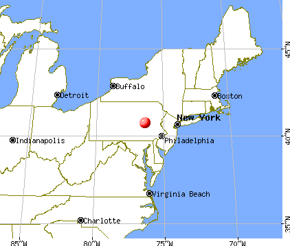 Lavelle-Locustdale, Pennsylvania map