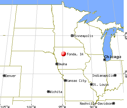 Fonda, Iowa map