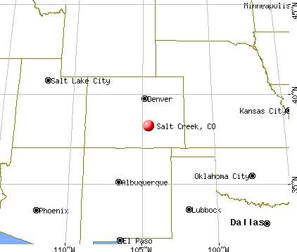 Salt Creek, Colorado map