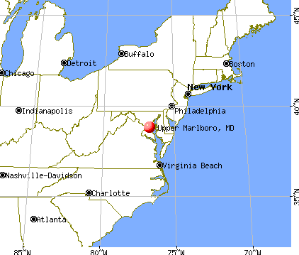 Upper Marlboro, Maryland map