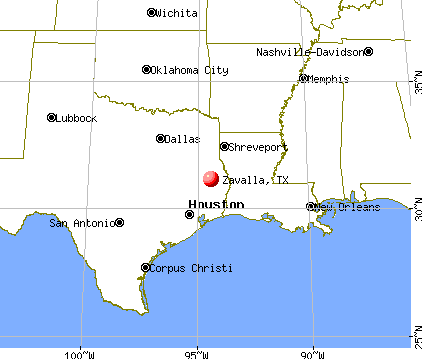 Zavalla, Texas map