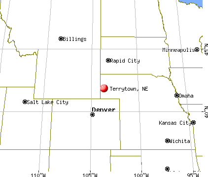 Terrytown, Nebraska map