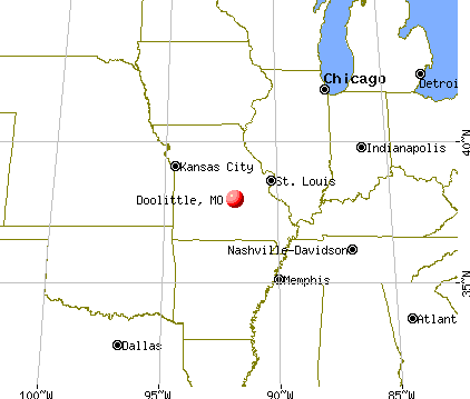 Doolittle, Missouri map