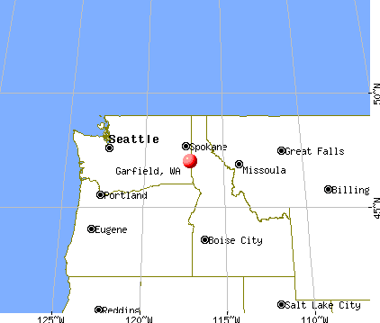 Garfield, Washington map