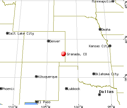 Granada, Colorado map