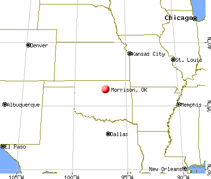 Morrison, Oklahoma map