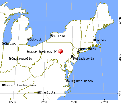 Beaver Springs, Pennsylvania map