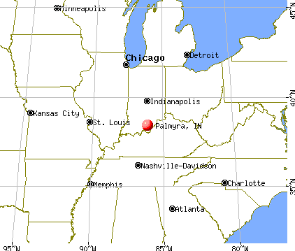 Palmyra, Indiana map