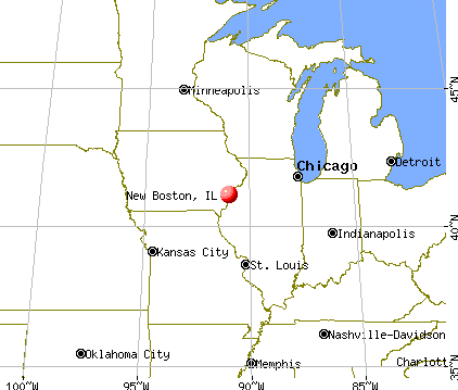 New Boston, Illinois map