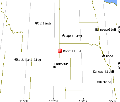 Morrill, Nebraska map