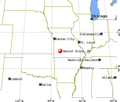 Walnut Grove, Missouri map