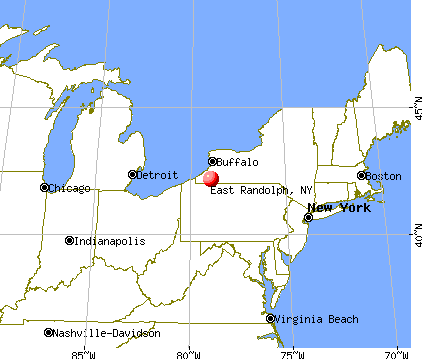 East Randolph, New York map