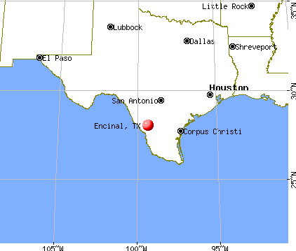 Encinal, Texas map