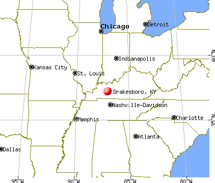 Drakesboro, Kentucky map