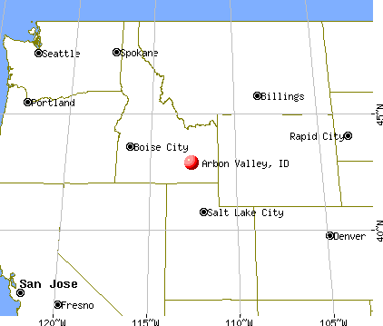 Arbon Valley, Idaho map