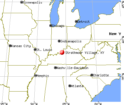 Strathmoor Village, Kentucky map