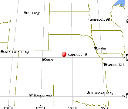 Wauneta, Nebraska map