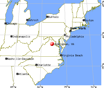 Remington, Virginia map