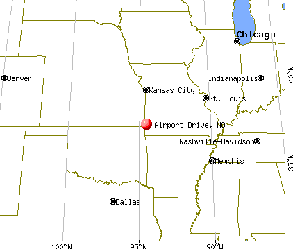 Airport Drive, Missouri map