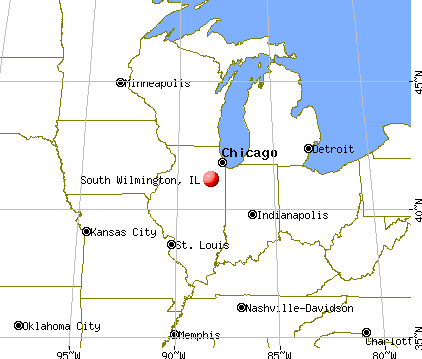 South Wilmington, Illinois map