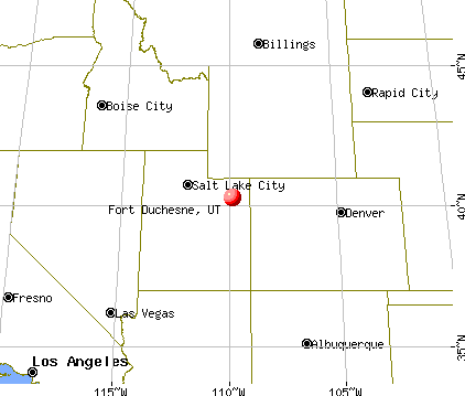 Fort Duchesne, Utah map