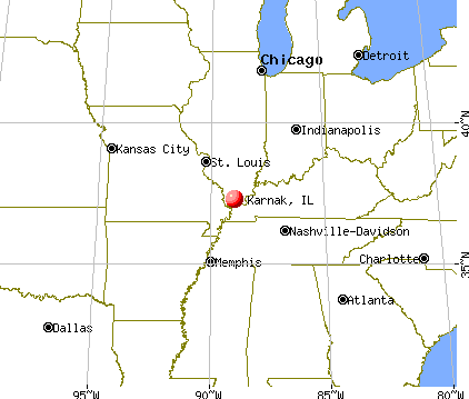 Karnak, Illinois map