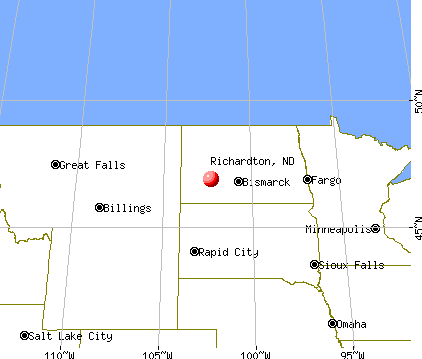 Richardton, North Dakota map